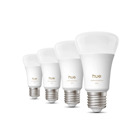 4x Żarówka LED E27 A60 6W = 60W 810lm 1800-20000K CCT SMART Inteligentna Bluetooth ZigBee White Ambiance Philips HUE