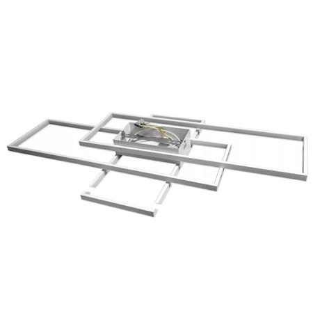 Lampa sufitowa geometryczna PLAFON LED żyrandol 130W 3000K-6500K biały + pilot