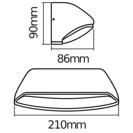 Kinkiet Ogrodowy Lampa Elewacyjna Zewnętrzna LED 12W 530lm 3000K Ciepła Szary IP54 Endura Osram