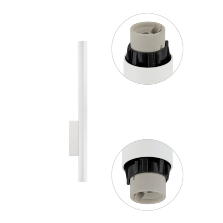 Kinkiet Ścienny Lampa Natynkowa 2x GU10 Biała Nowoczesna FOURTY WALL XL 10758 Nowodvorski