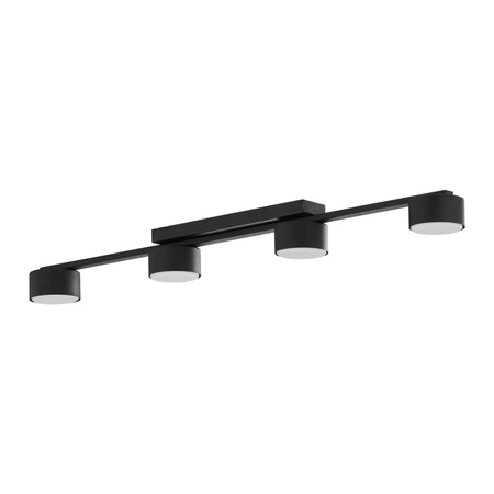 Lampa Sufitowa Natynkowa DALLAS BLACK Listwa Czarna Nowoczesna 4xGX53 6245 TK Lighting