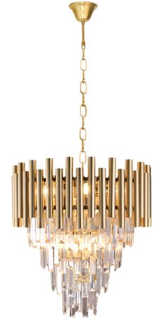 Lampa Wisząca Sufitowa Żyrandol MADISON Złota 9xE14 Milagro