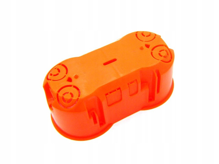 Puszka Instalacyjna Podtynkowa Podwójna Głęboka Elektryczna 2x60 z Wkrętami PAWBOL