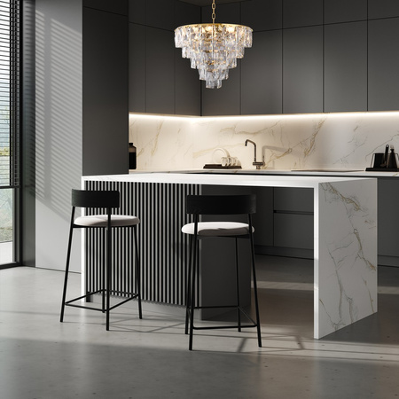 Lampa Wisząca Sufitowa Żyrandol CHELSEA Złota 6xE14 Milagro