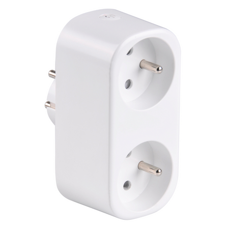 Inteligentne Gniazdko Wifi SMART Tuya Podwójne Gniazdo z wyłącznikiem 16A