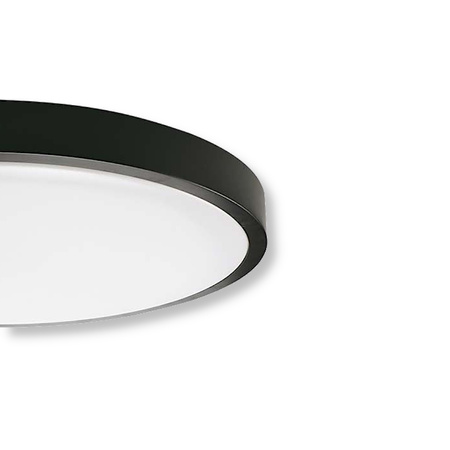 Plafon Panel LED Łazienkowy Lampa 18W 1800lm 4000K IP44 23cm Okrągły Czarny