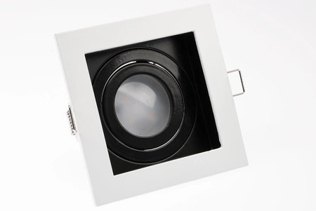 Oprawa HALOGENOWA GEMINUS Podtynkowa Ruchoma KWADRAT Biała GU10