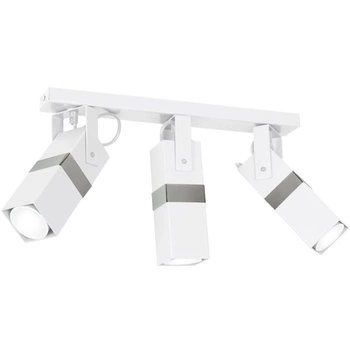 Lampa sufitowa 3x GU10 Spot Biały + Srebrny VIDAR Milagro Styl nowoczesny