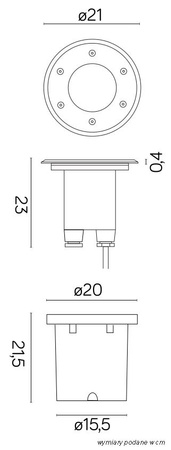 Oprawa Najazdowa Dogruntowa Pabla 4031 Okrągła E27 IP67 Su-Ma