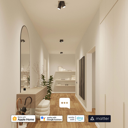 3x Żarówka LED GU10 Reflektor PAR16 4,7W = 50W 345lm 2200-6500K CCT + RGB SMART Inteligentna Bluetooth ZigBee White and Color Ambiance + Mostek Bridge + Regulator Pilot Philips HUE Essential