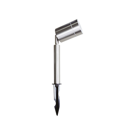 Lampa Wbijana Zewnętrzna Ogrodowa Reflektor GU10 Srebrny IP44 SILVER Kobi