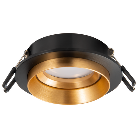 Oprawa Podtynkowa Punktowa Spot MR16 Czarna Złota 12V LIKA Sanico Goldlux