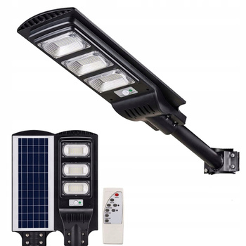 Lampa Solarna Uliczna LED 1200W 6500K Latarnia z Uchwytem i Pilotem