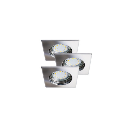 Oprawa Podtynkowa Lampa Punktowa Spot GU10 3W 240lm 3000K Chrom Nowoczesny Lite 1053 Rabalux