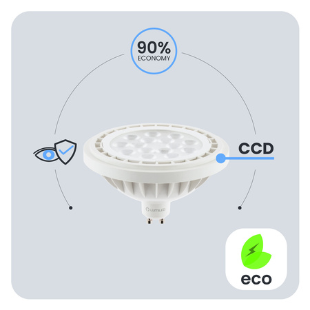 Żarówka LED GU10 Reflektor ES111 10W = 75W 1055lm 4000K Neutralna 38° LUMILED