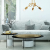 Lampa Sufitowa CAMILLA 3xE27 Złota Loftowa LM-3.79 Lamkur