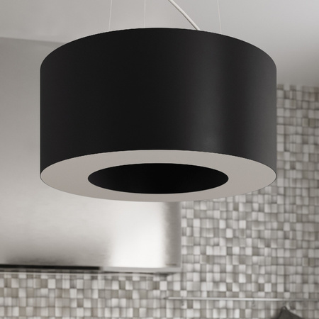 Lampa Sufitowa Wisząca Zwis 6x E27 Żyrandol Okrągła Czarna Minimalistyczna Saturno Sollux