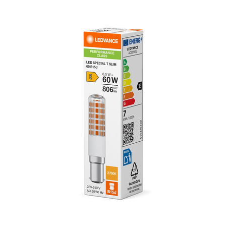 Żarówka LED B15d 6.5W = 60W 806lm 2700K Ciepła 320° Ledvance