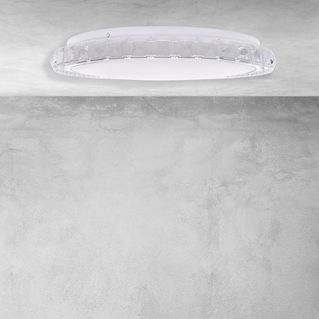 Plafon LED Lampa Sufitowa Natynkowa LAYLA 33W LED Ø400mm Ściemnialny + pilot Milagro