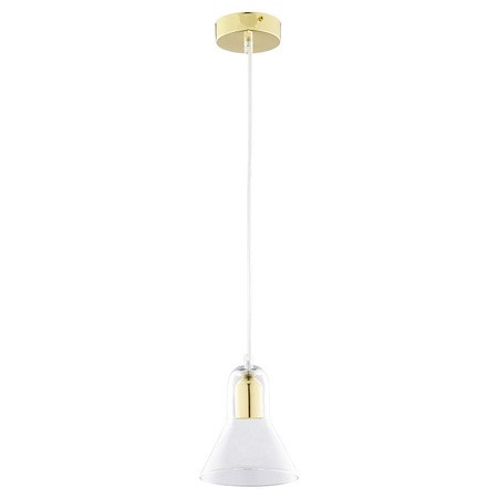 Lampa Sufitowa Wisząca VICHY GOLD S Zwis Złota Szklana Elegancka GU10 2395 TK Lighting