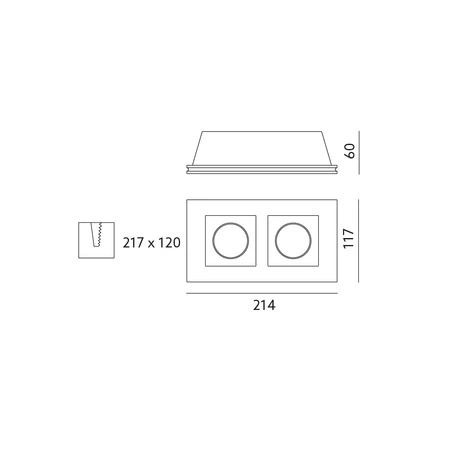 Oprawa Sufitowa Reflektor Regulowany GU10 Biała Torso Kobi
