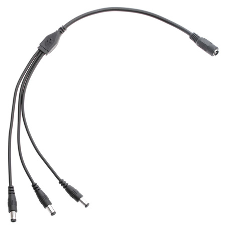 Złączka damska do taśmy LED DC 2.1/5.5 z trzema wyjściami męskimi