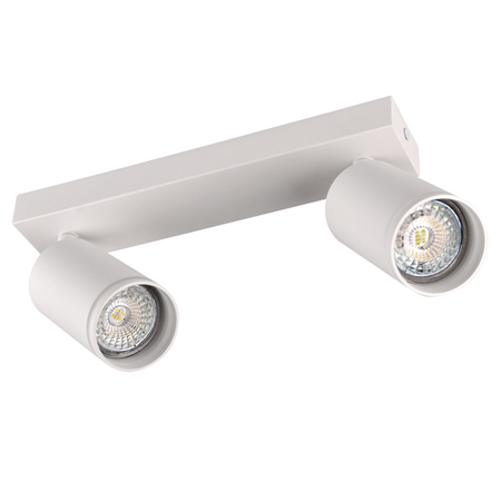 Oprawa Ścienno-Sufitowa Reflektor Punktowy 2x GU10 Biała PARIS Sanico Goldlux