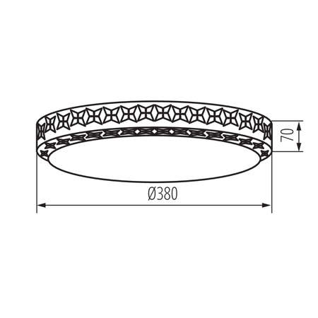 Plafon LED LUMKO Lampa sufitowa 17.5W Biały KANLUX