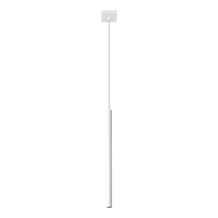 Lampa Sufitowa Wisząca Tuba G9 Zwis Tubularna Biała Nowoczesna Pastelo Sollux