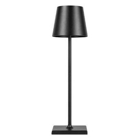 Lampka Biurkowa Stołowa LED 3W 200lm 4000K Neutralna Akumulatorowa Szkolna Nocna Ściemnialna Włącznik On/Off Czarna Solio Masterled