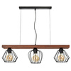 Lampa wisząca OZZY 3xE27 Różne Geometryczne Kształty Loft MLP6252 Milagro Metal + Drewno