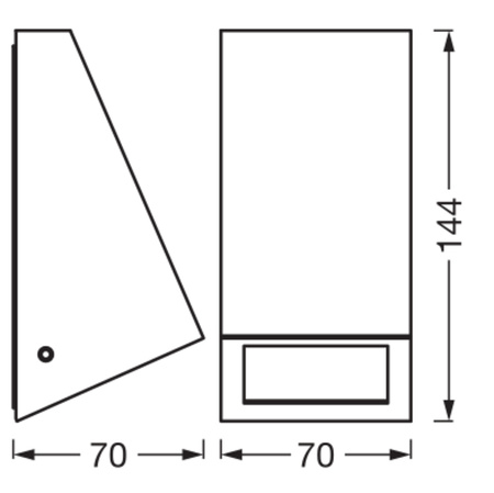 Kinkiet Ogrodowy Lampa Elewacyjna Zewnętrzna LED z Czujnikiem Ruchu i Zmierzchu 1.5W 120lm 3000K Ciepła Szary IP44 Endura Osram