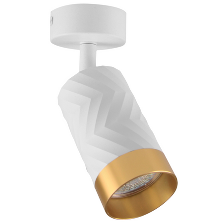 Kinkiet Reflektor Oprawa Ścienno-Sufitowa LED 1 x GU10 ARRAS Biały GOLDLUX (Polux)