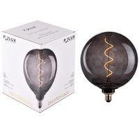 Żarówka Dekoracyjna LED E27 FILAMENT G200 4W 50lm 1800K Ciepła 320° DecoVintage Smoke GOLDLUX (Polux)