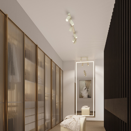 Lampa Ścienna Kinkiet Reflektor Tuba Spot 1x GU10 Beżowa Karbon Deep Space SL.1597 Sollux