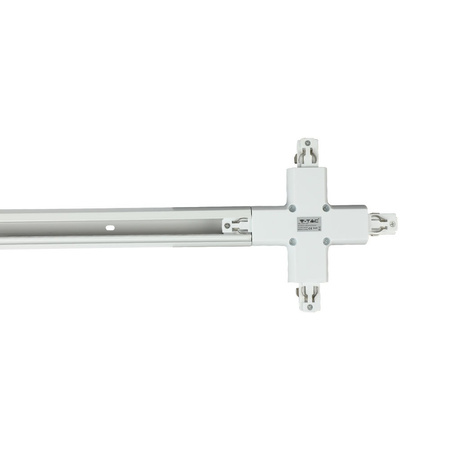 Łącznik szynoprzewodu X krzyżowy 3-Fazowy Biały Track Light V-TAC