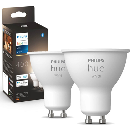 2PAK Żarówka LED GU10 5,2W 2700K Ciepła PHILIPS HUE White Bluetooth Zigbee