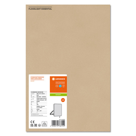 Naświetlacz LED 50W 6500K 4500lm IP65 Czarny LEDVANCE ESSENTIAL