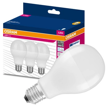 3x Żarówka LED A68 E27 19W = 150W 2542lm 6500K Zimna 200° VALUE CLASSIC Osram