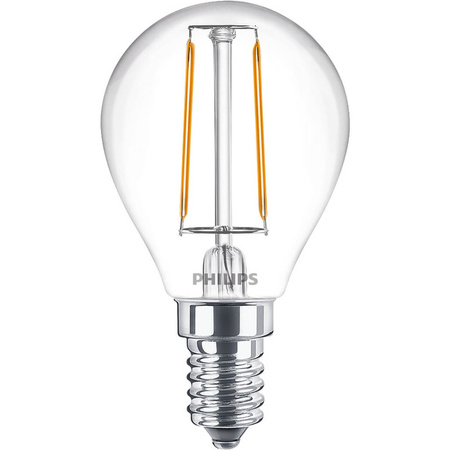 Żarówka LED E14 P45 2W = 25W 250lm 2700K Ciepła Filament PHILIPS