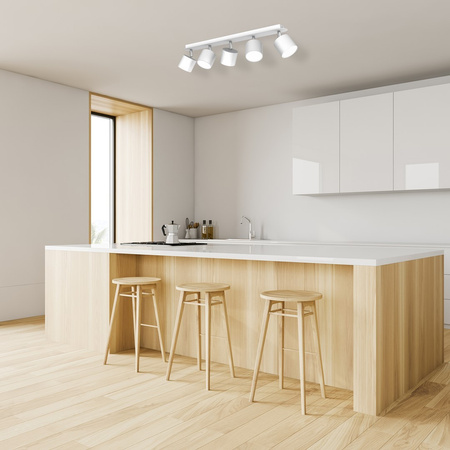 Lampa Sufitowa DIXIE Biała 5xGX53 Ruchoma Milagro