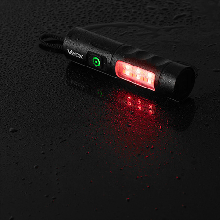 Latarka Akumulatorowa LED Klasyczna 5W 250lm Lampka Ręczna Mocna LED + SMD VA0184 VAYOX