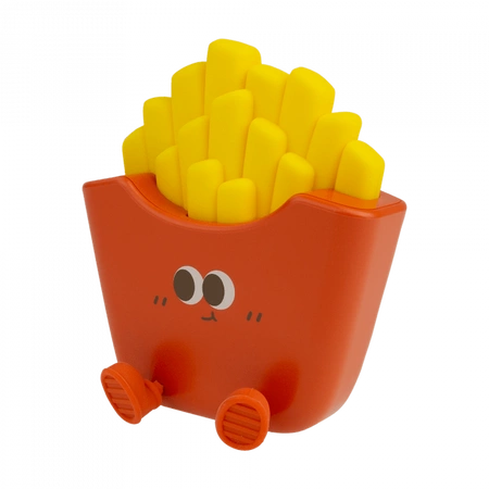 Lampka Nocna Dziecięca LED 0.6W 1700K Ciepła Akumulatorowa 1200mAh czerwony|Żółta FRYTKI MARY'S