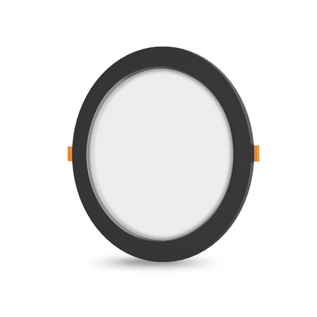 Panel LED Oprawa Podtynkowa Wpuszczana 12W 1350lm 4000K Neutralna Czarna Videx