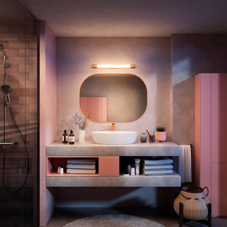 Lampa nad Lustro LED 10W 1500lm 2700K 60cm IP44 Miedziany Rover Philips