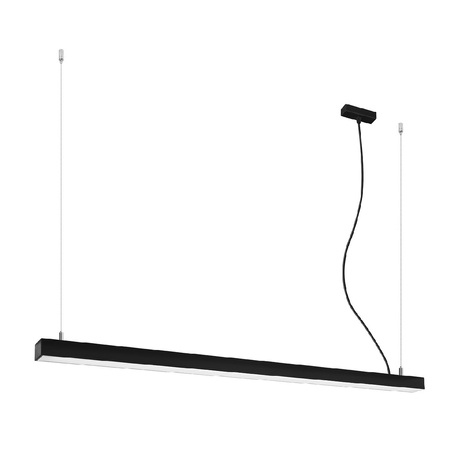 Lampa Sufitowa LED Wisząca PINNE 39W 3000K Liniowa 150cm Czarna SOLLUX