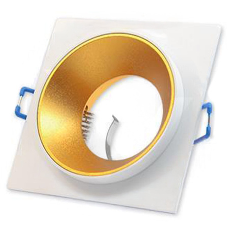 Oprawa podtynkowa SPOT GU10 kwadratowa biała złota