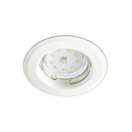 Oprawa Podtynkowa GU10 Halogenowa Wpuszczana Spot Oczko Biała Okrągła Kobi