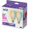 2x Żarówka LED E27 Edison ST64 7W = 50W 640lm 2000-5000K TW FILAMENT Bursztynowa Inteligentna SMART WiFi Bluetooth Aplikacja WiZ