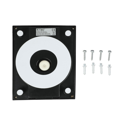 Kinkiet ścienny LED 12W 3000K IP65 Kostka Czarny VT-822 V-TAC